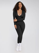SculptCurve Long Sleeve Jumpsuit - Black